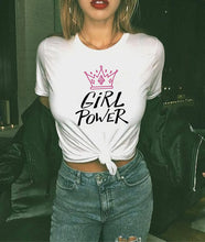 Load image into Gallery viewer, Cotton Tshirts Women Tees Print Tops T-shirt Femme Camiseta Feminina Camiseta Mujer Kadın Tişörtü