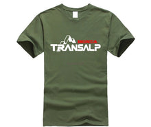 Load image into Gallery viewer, New 2019 Summer Men'S 100% Cotton T Shirt Man Short Sleeve Transalp T-Shirt For Motorcycle Fans Motorcycle retro Tee Shirts
