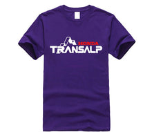 Load image into Gallery viewer, New 2019 Summer Men'S 100% Cotton T Shirt Man Short Sleeve Transalp T-Shirt For Motorcycle Fans Motorcycle retro Tee Shirts
