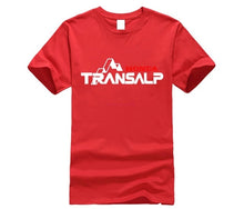 Load image into Gallery viewer, New 2019 Summer Men'S 100% Cotton T Shirt Man Short Sleeve Transalp T-Shirt For Motorcycle Fans Motorcycle retro Tee Shirts
